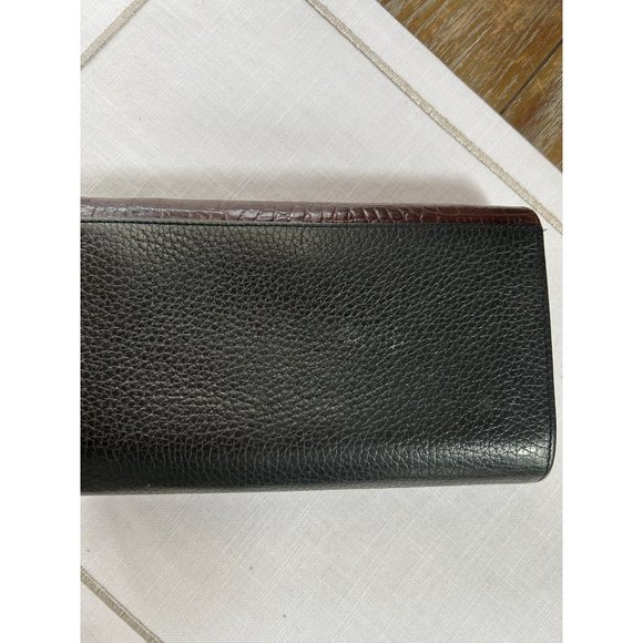 Brighten Large Black and Brown Wallet with Checkbook Holder - Picture 10 of 10